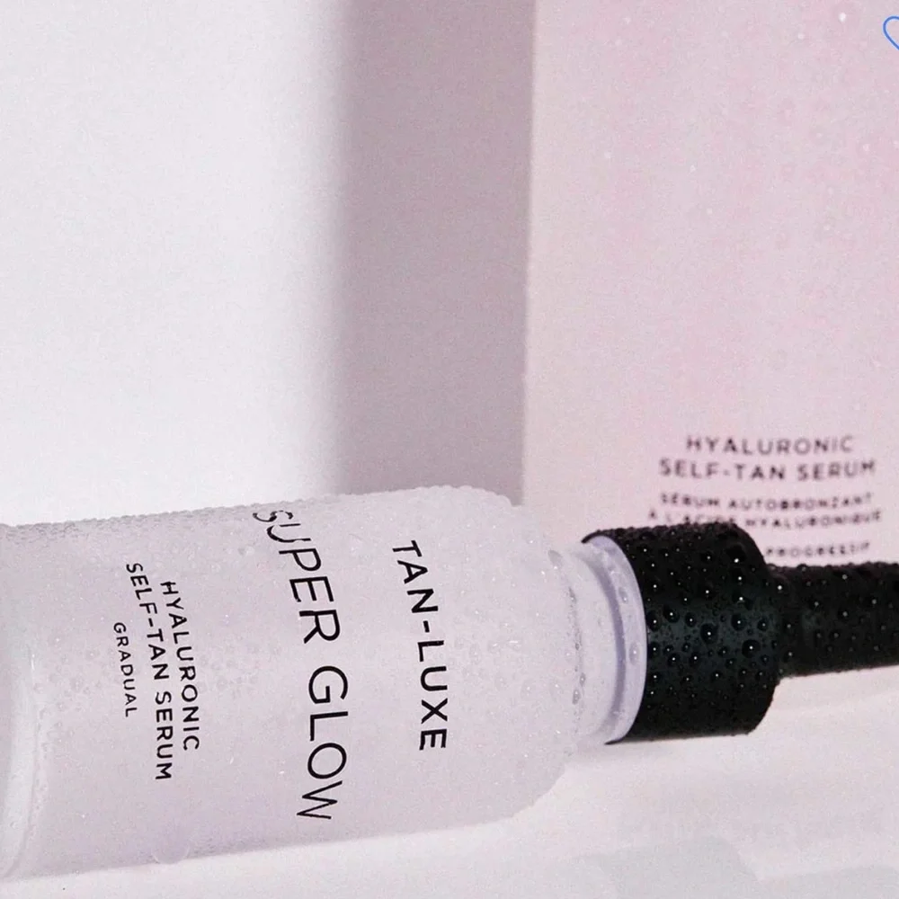 TAN-LUXE Super Glow Hyaluronic Self-Tan Serum 1oz $49 NIB CLEAN BEAUTY